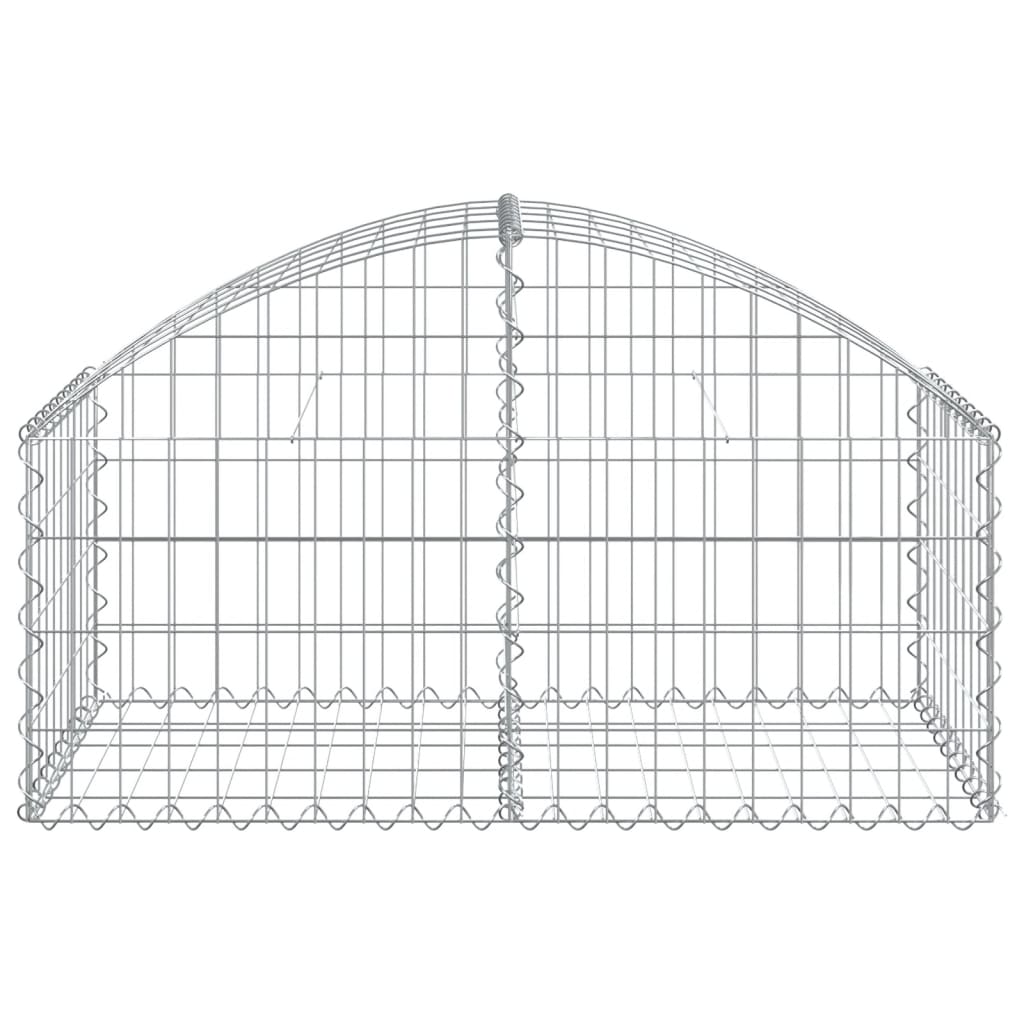 Cesto Gabbione ad Arco 100x50x40/60 cm Ferro Zincato