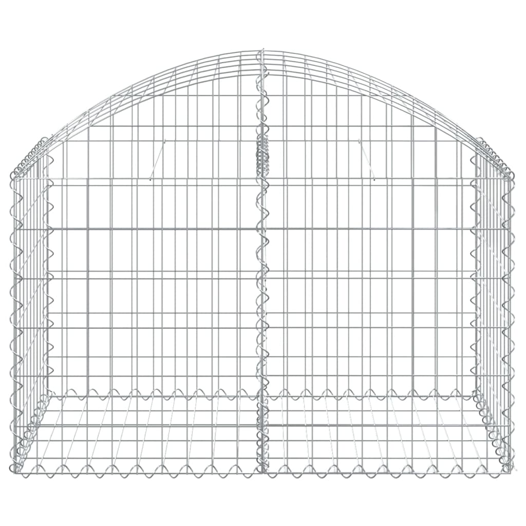 Cesto Gabbione ad Arco 100x50x60/80 cm Ferro Zincato
