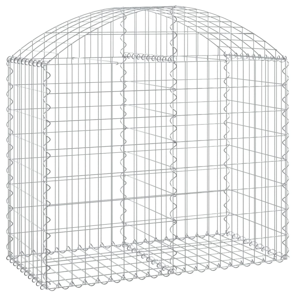Cesto Gabbione ad Arco 100x50x80/100 cm Ferro Zincato