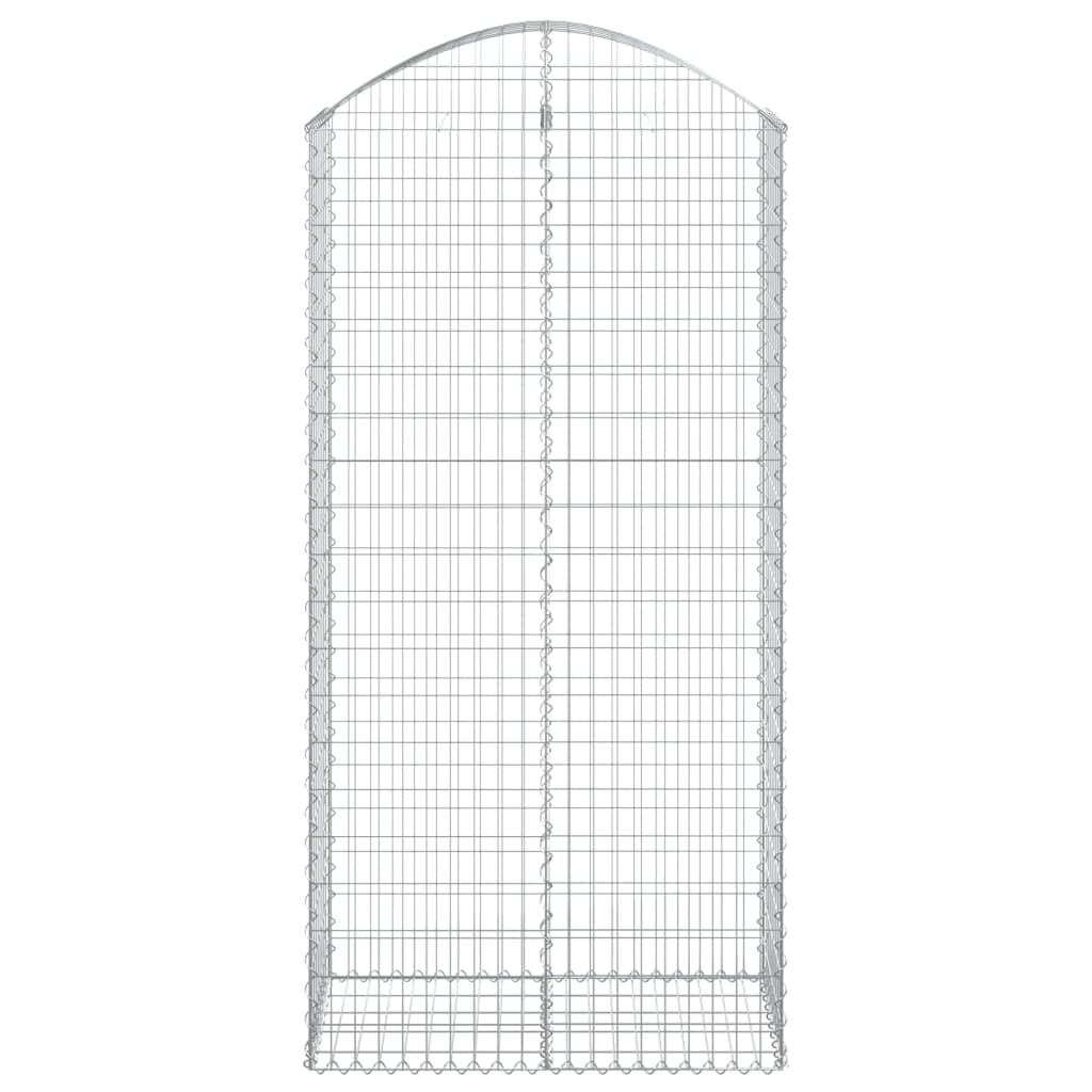 Cesto Gabbione ad Arco 100x50x200/220 cm Ferro Zincato