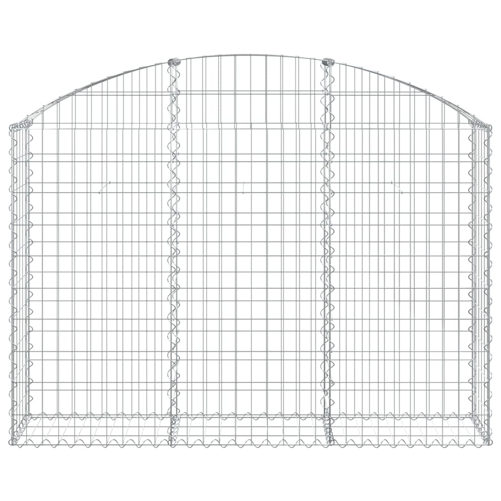 Cesto Gabbione ad Arco 150x30x100/120 cm Ferro Zincato