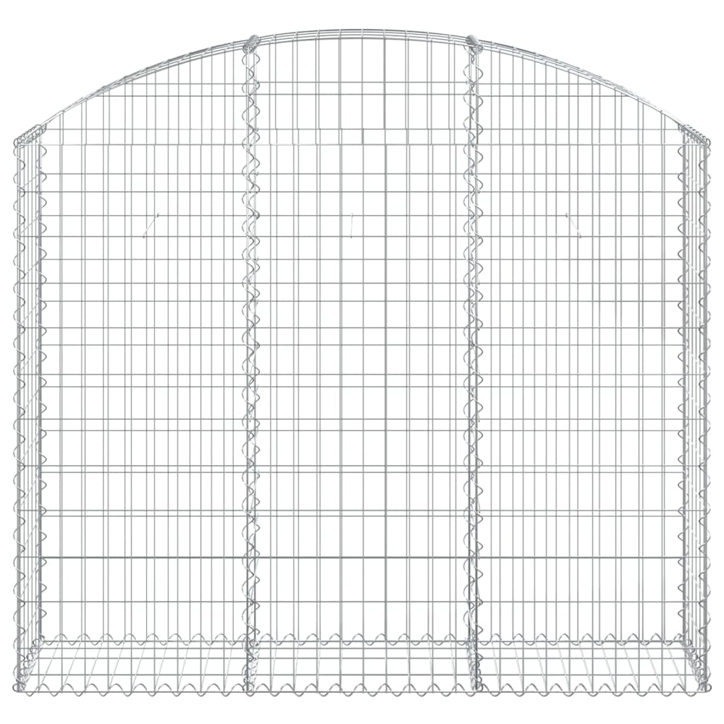 Cesto Gabbione ad Arco 150x30x120/140 cm Ferro Zincato