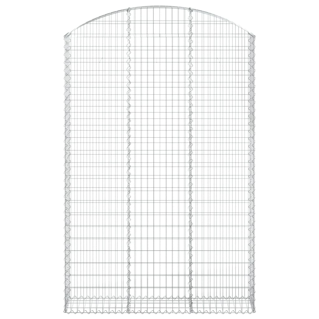 Cesto Gabbione ad Arco 150x30x220/240 cm Ferro Zincato