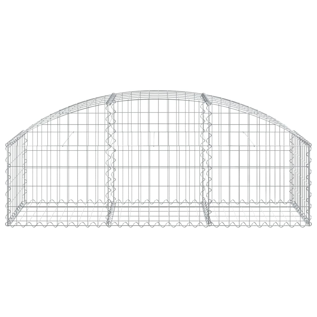 Cesto Gabbione ad Arco 150x50x40/60 cm Ferro Zincato