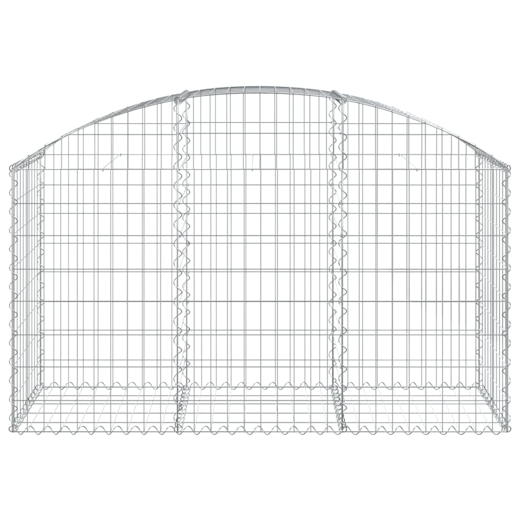 Cesto Gabbione ad Arco 150x50x80/100 cm Ferro Zincato