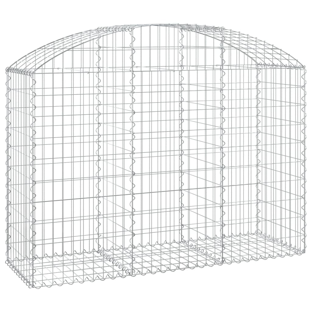 Cesto Gabbione ad Arco 150x50x100/120 cm Ferro Zincato
