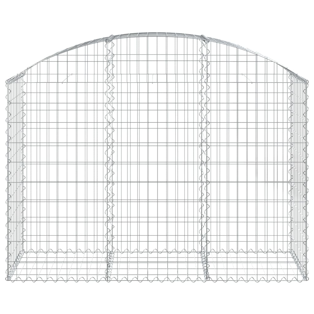 Cesto Gabbione ad Arco 150x50x100/120 cm Ferro Zincato