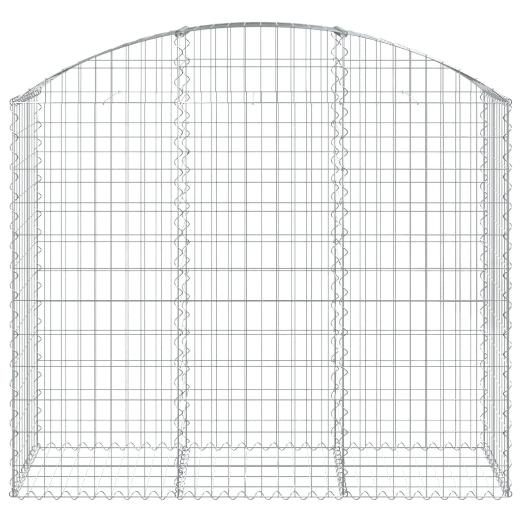 Cesto Gabbione ad Arco 150x50x120/140 cm Ferro Zincato