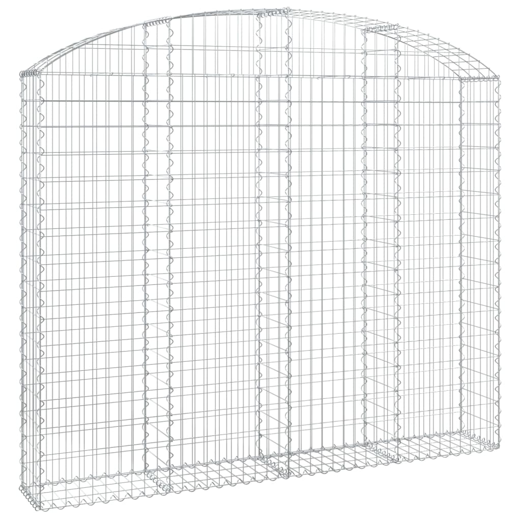 Cesto Gabbione ad Arco 200x30x160/180 cm Ferro Zincato