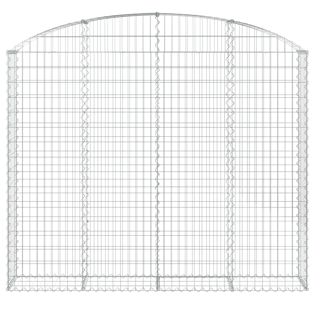 Cesto Gabbione ad Arco 200x30x160/180 cm Ferro Zincato