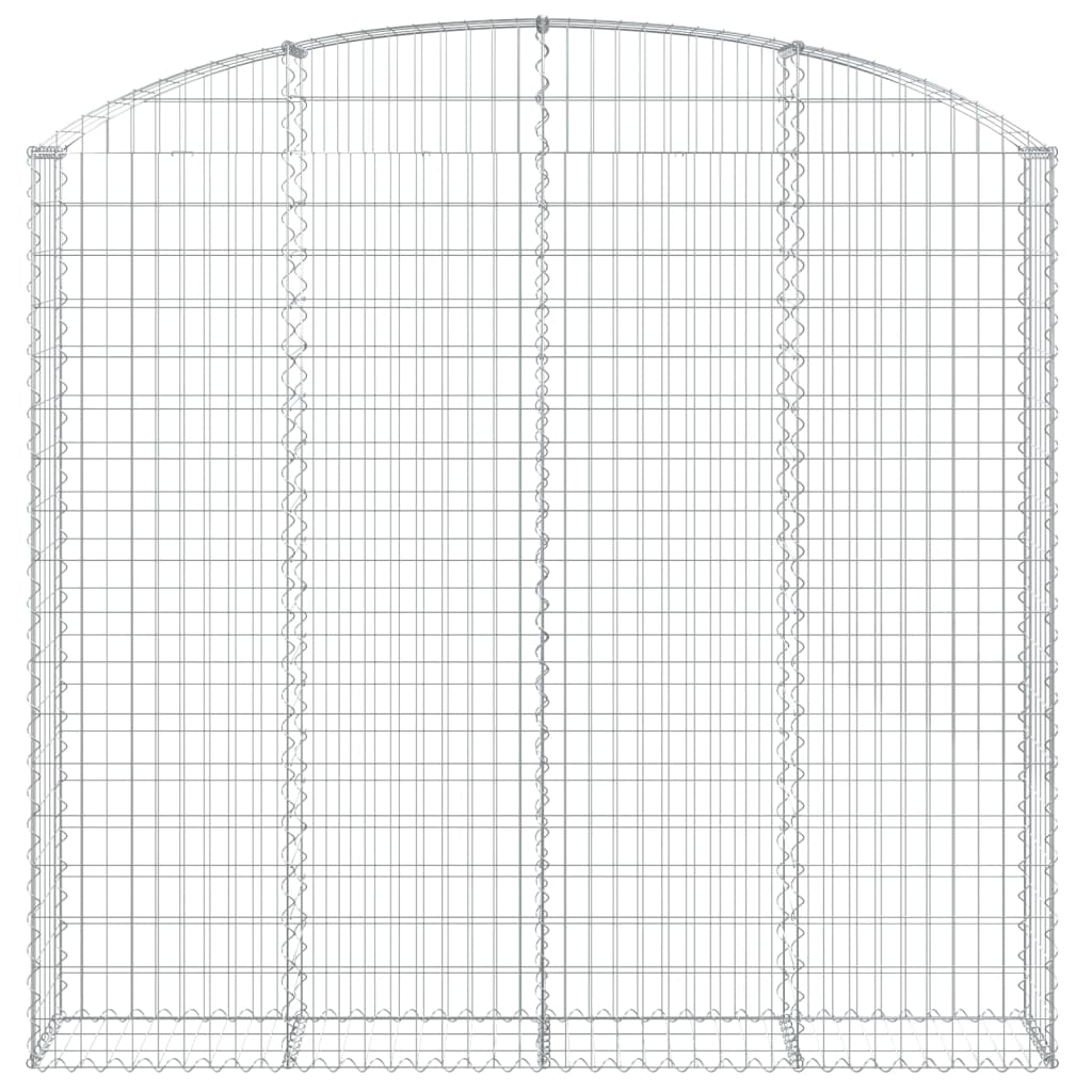 Cesto Gabbione ad Arco 200x30x180/200 cm Ferro Zincato
