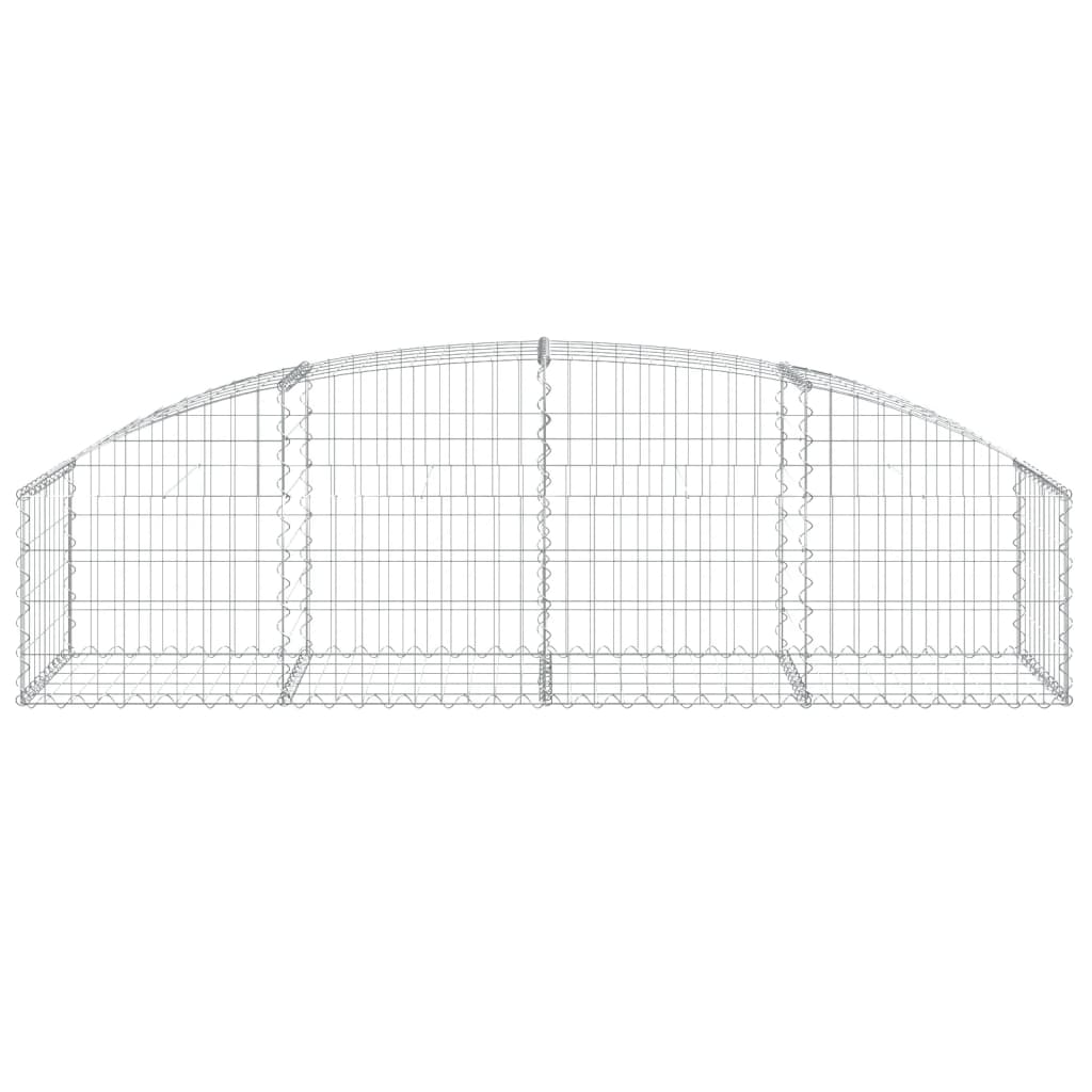 Cesto Gabbione ad Arco 200x50x40/60 cm Ferro Zincato