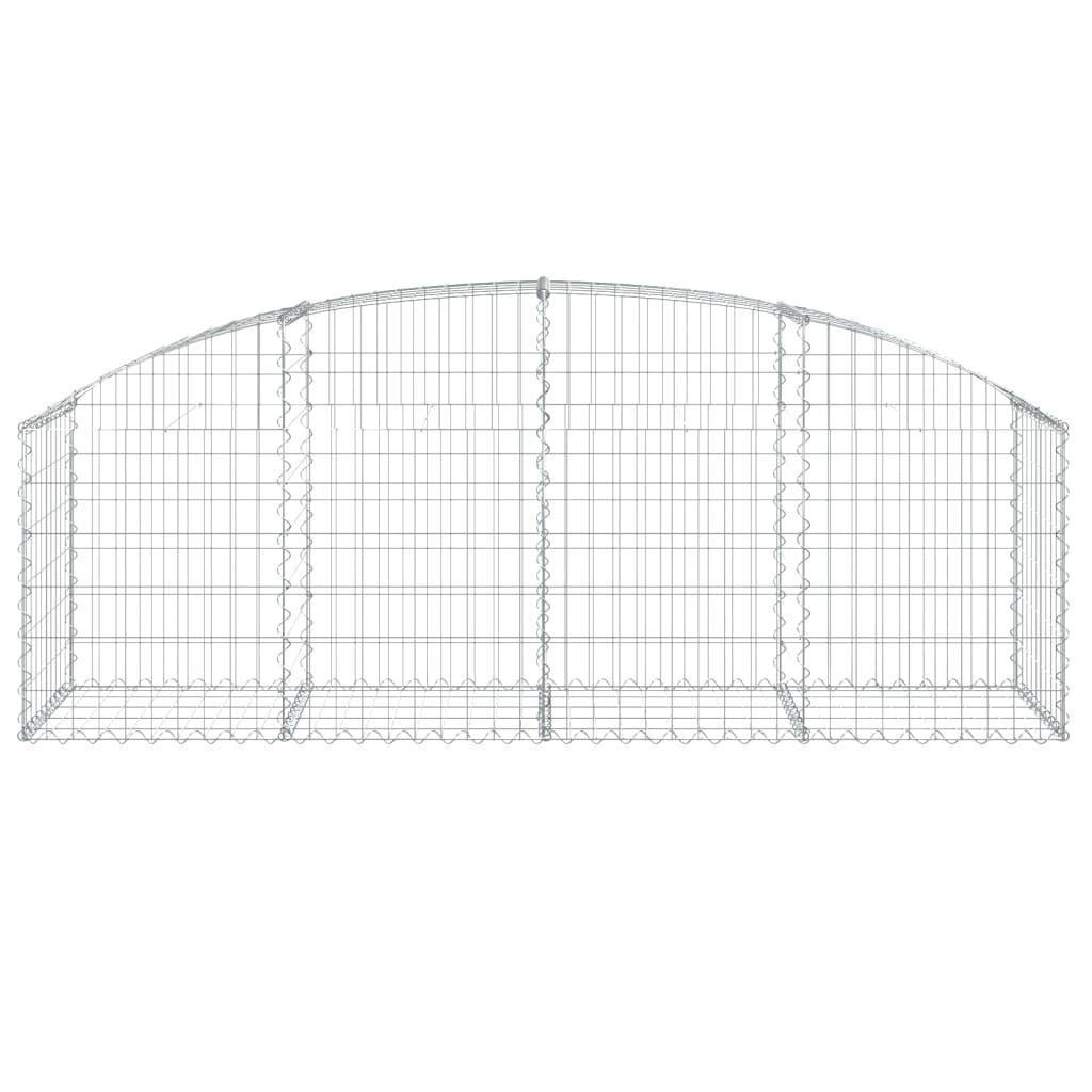 Cesto Gabbione ad Arco 200x50x60/80 cm Ferro Zincato