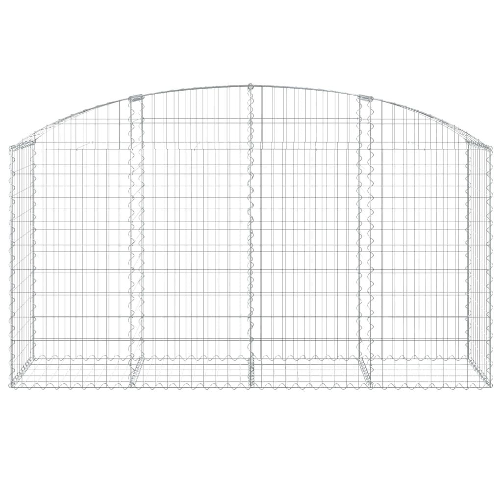 Cesto Gabbione ad Arco 200x50x100/120 cm Ferro Zincato