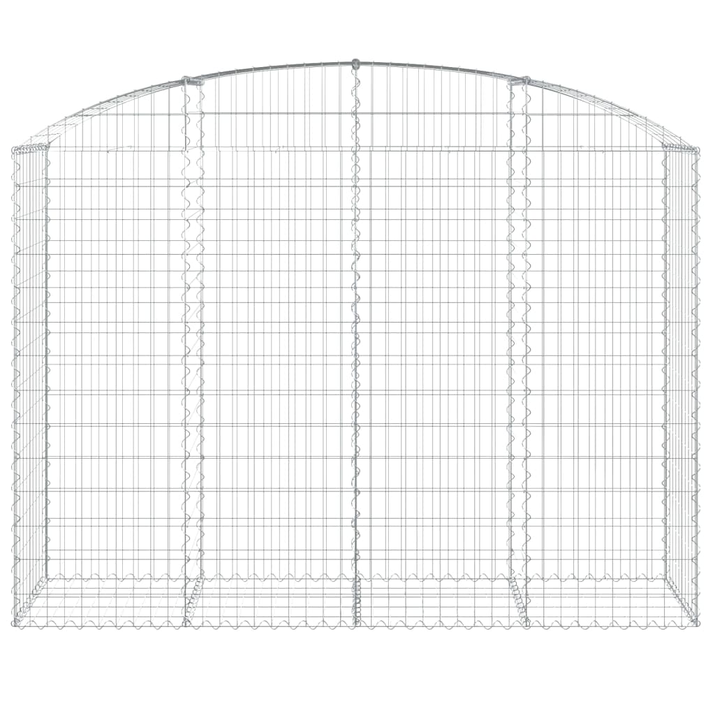 Cesto Gabbione ad Arco 200x50x140/160 cm Ferro Zincato
