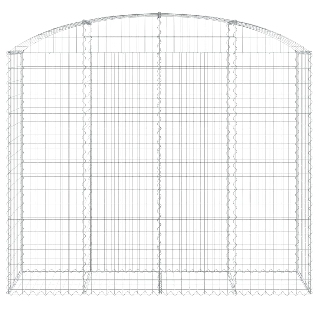 Cesto Gabbione ad Arco 200x50x160/180 cm Ferro Zincato