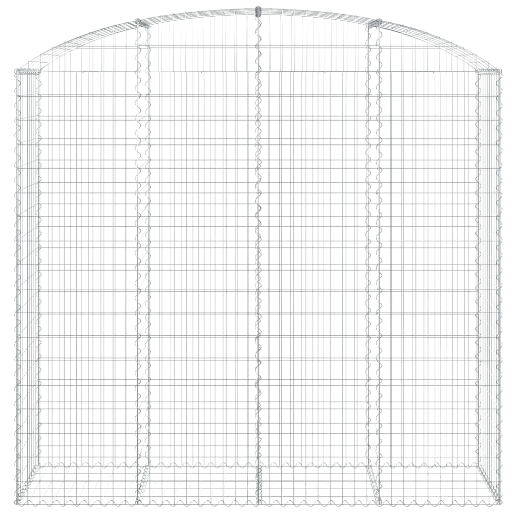 Cesto Gabbione ad Arco 200x50x180/200 cm Ferro Zincato