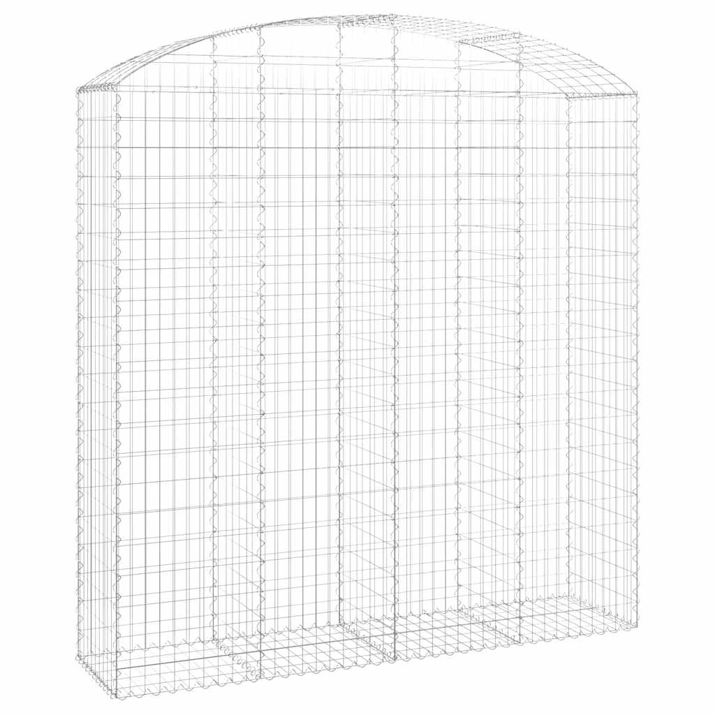 Cesto Gabbione ad Arco 200x50x200/220 cm Ferro Zincato