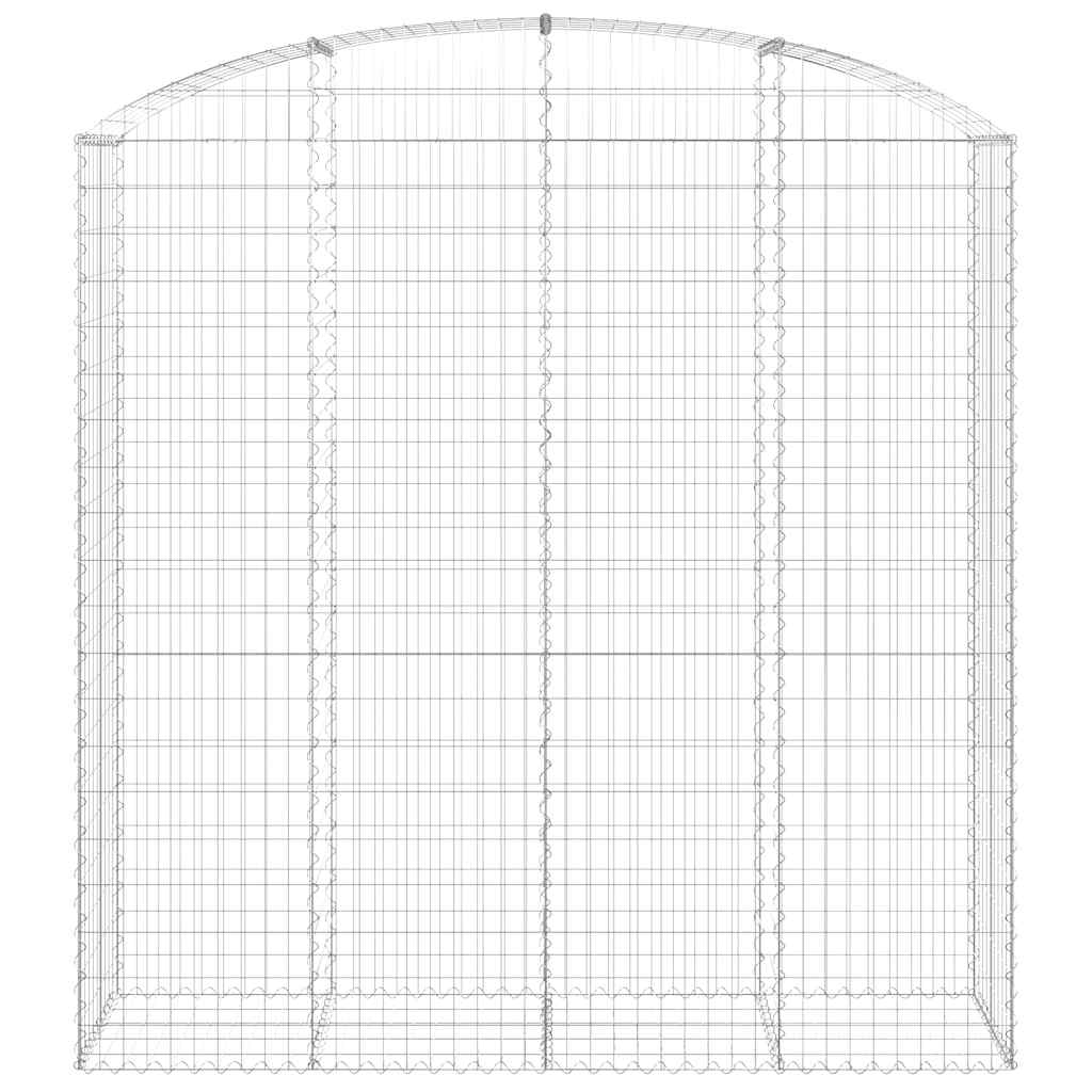 Cesto Gabbione ad Arco 200x50x200/220 cm Ferro Zincato