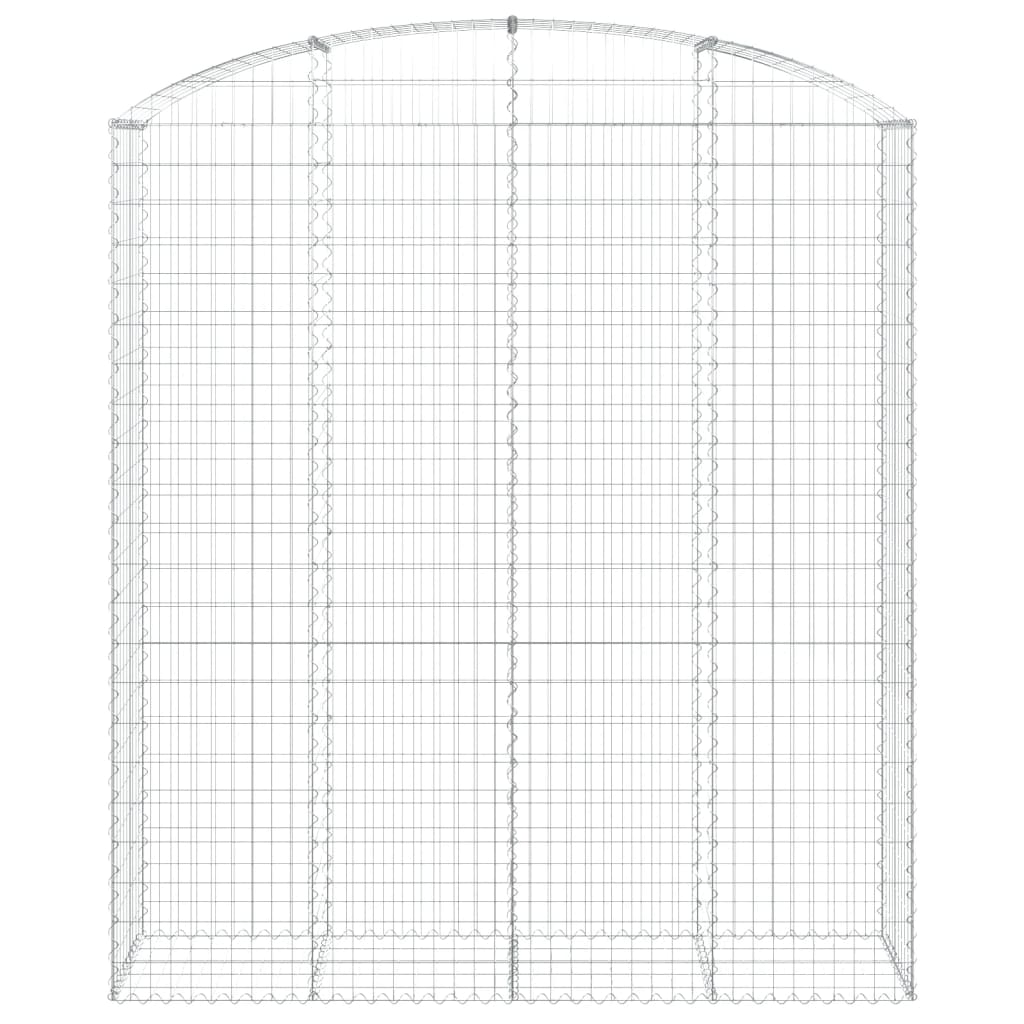 Cesto Gabbione ad Arco 200x50x220/240 cm Ferro Zincato