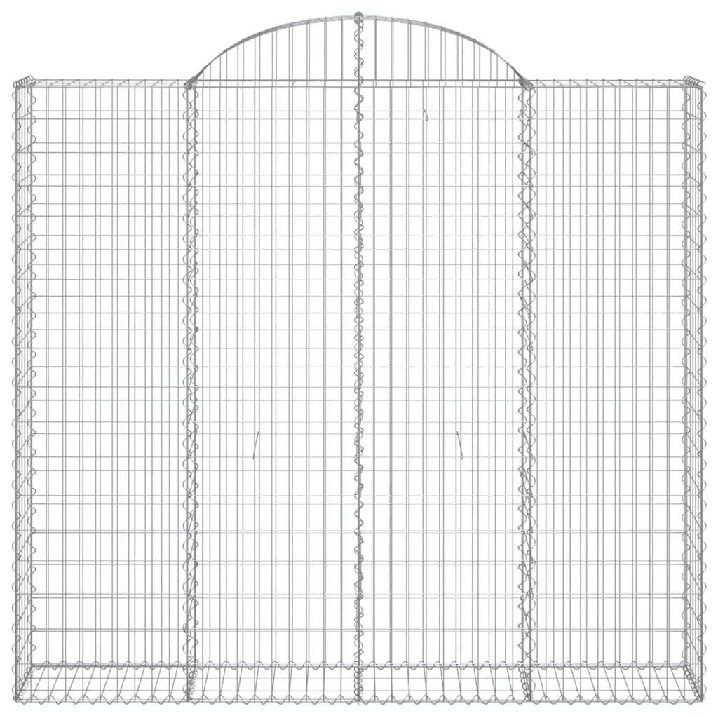 Cesto Gabbione ad Arco 200x30x180/200 cm Ferro Zincato