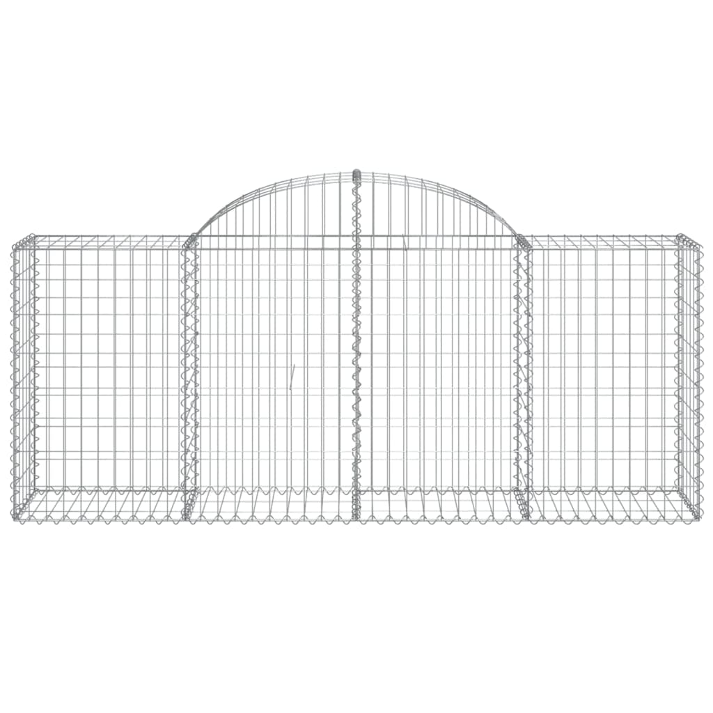 Cesto Gabbione ad Arco 200x50x80/100 cm Ferro Zincato