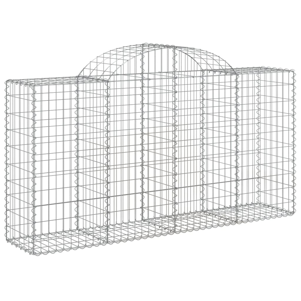 Cesto Gabbione ad Arco 200x50x100/120 cm Ferro Zincato