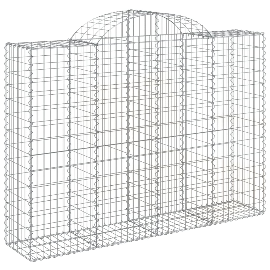 Cesto Gabbione ad Arco 200x50x140/160 cm Ferro Zincato
