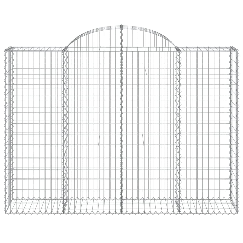 Cesto Gabbione ad Arco 200x50x140/160 cm Ferro Zincato