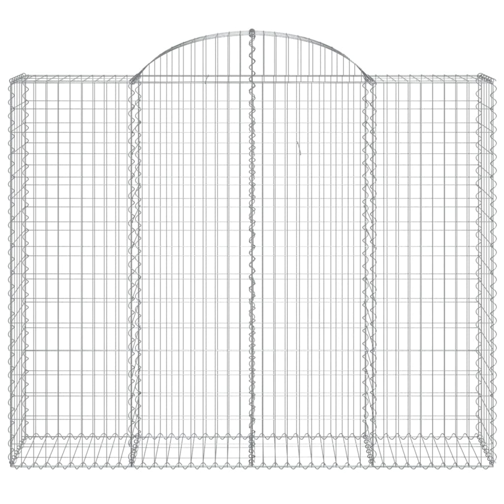 Cesto Gabbione ad Arco 200x50x160/180 cm Ferro Zincato