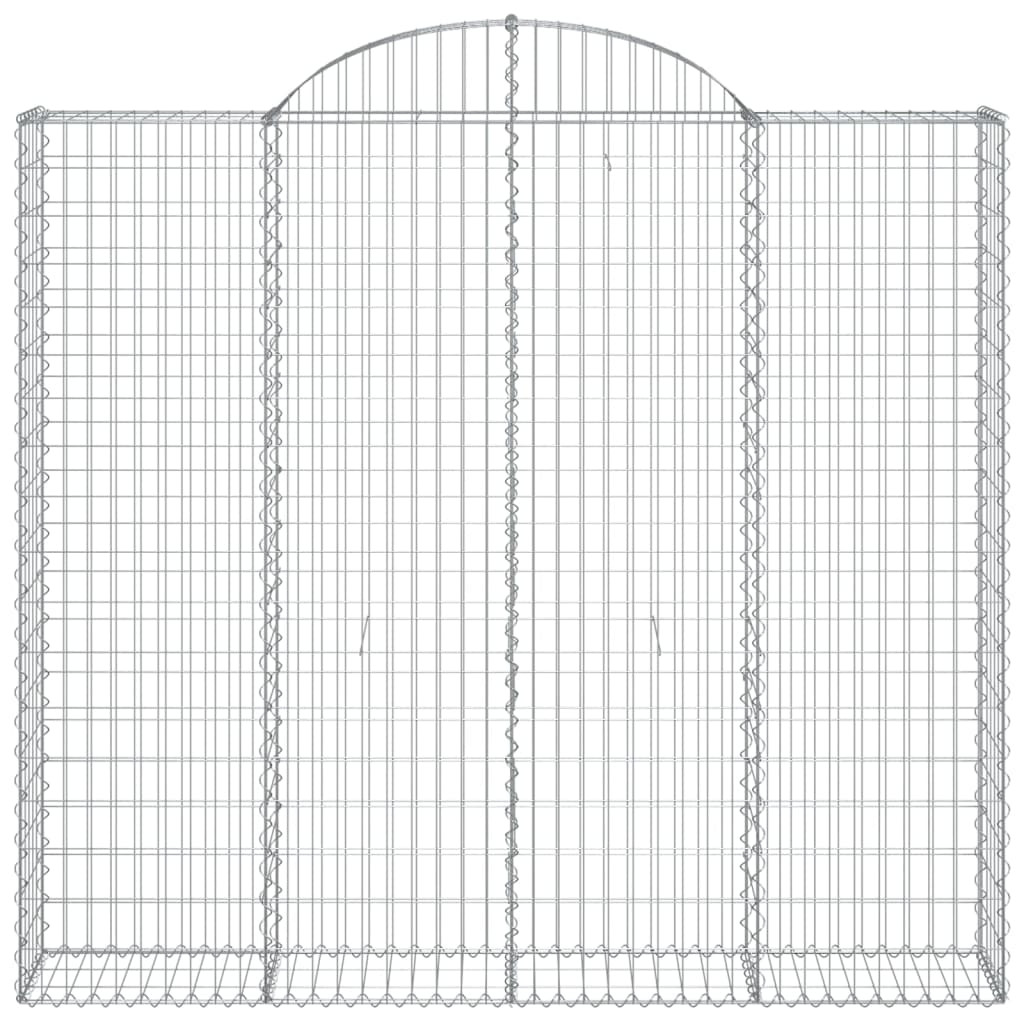 Cesto Gabbione ad Arco 200x50x180/200 cm Ferro Zincato