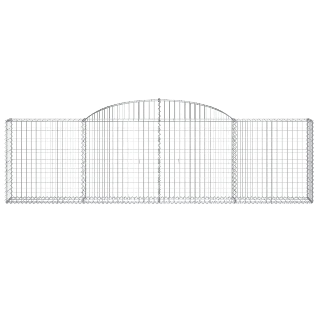 Cesto Gabbione ad Arco 300x30x80/100 cm Ferro Zincato