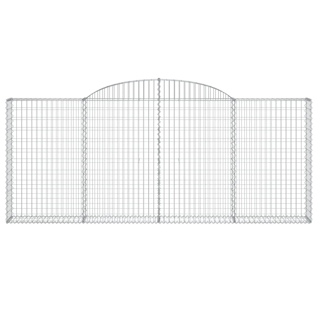 Cesto Gabbione ad Arco 300x30x120/140 cm Ferro Zincato