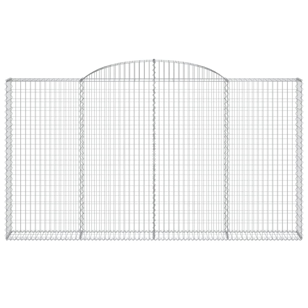 Cesto Gabbione ad Arco 300x30x160/180 cm Ferro Zincato