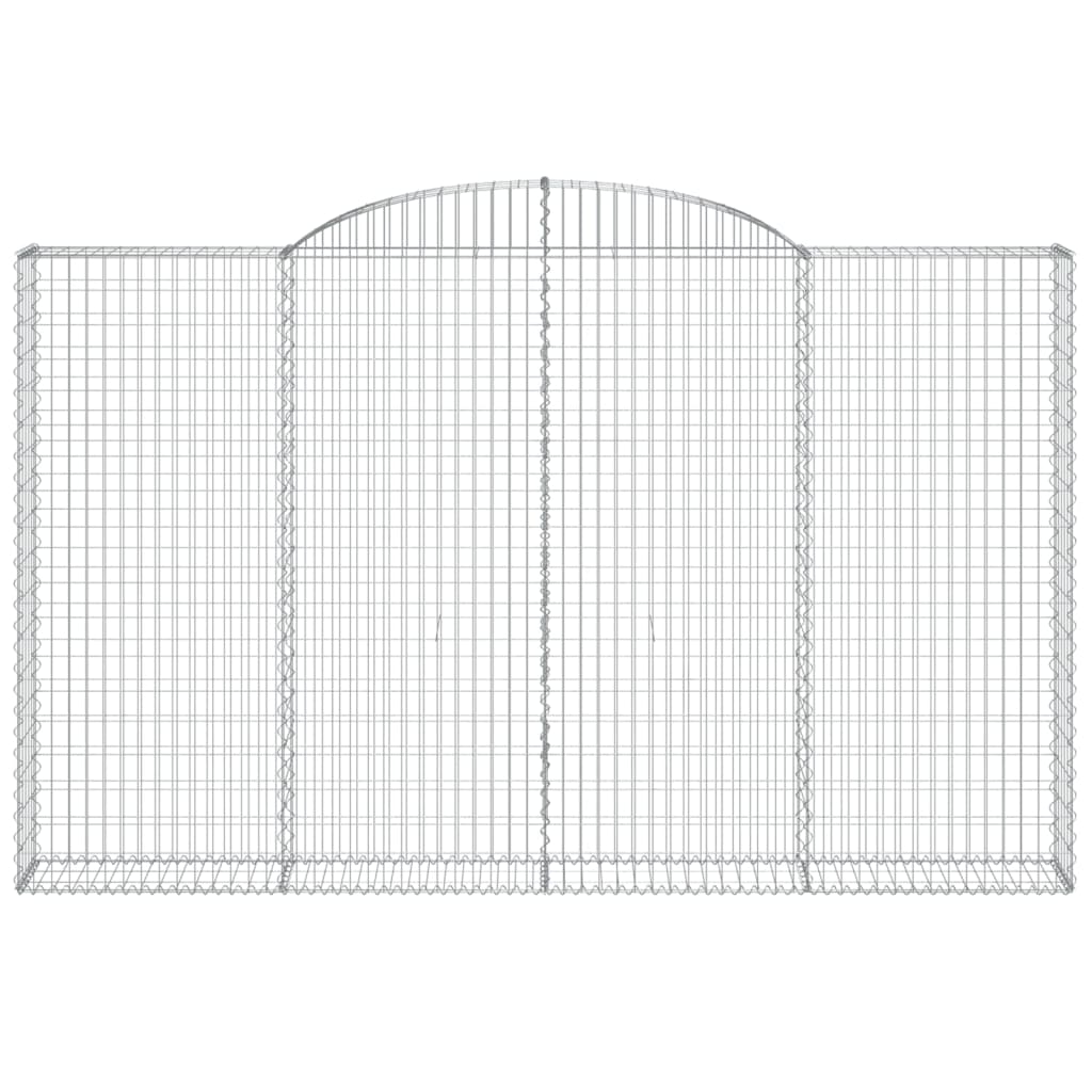 Cesto Gabbione ad Arco 300x30x180/200 cm Ferro Zincato
