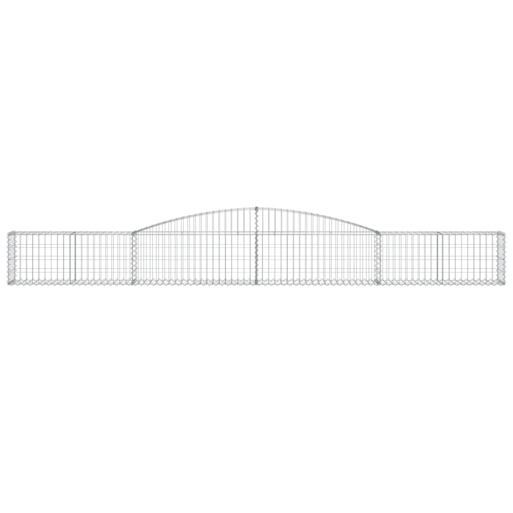 Cesto Gabbione ad Arco 400x30x40/60 cm Ferro Zincato