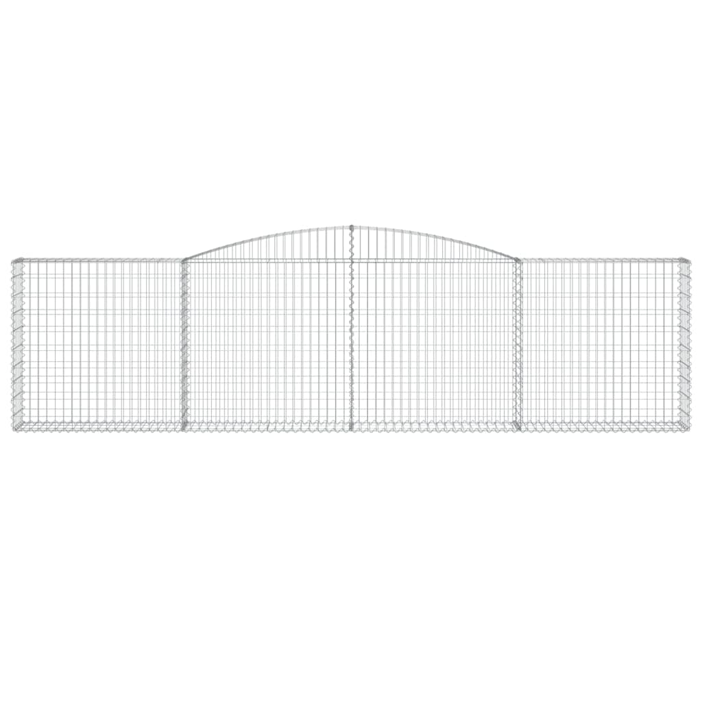 Cesto Gabbione ad Arco 400x30x100/120 cm Ferro Zincato