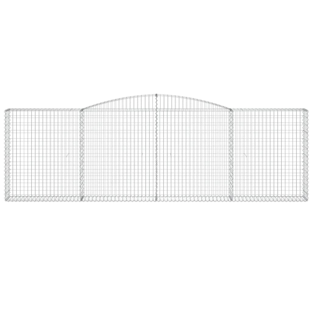 Cesto Gabbione ad Arco 400x30x120/140 cm Ferro Zincato