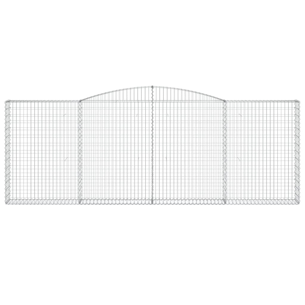 Cesto Gabbione ad Arco 400x30x140/160 cm Ferro Zincato