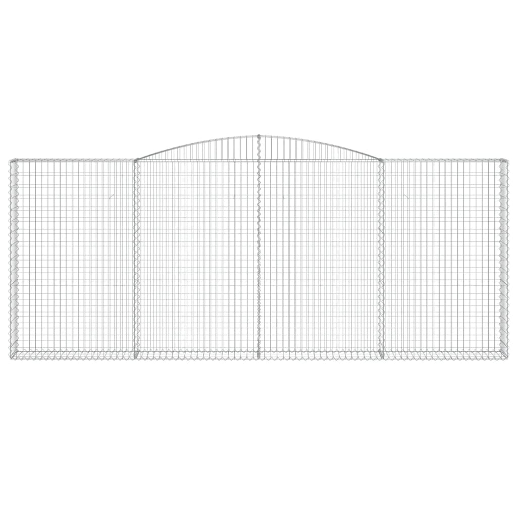 Cesto Gabbione ad Arco 400x30x160/180 cm Ferro Zincato