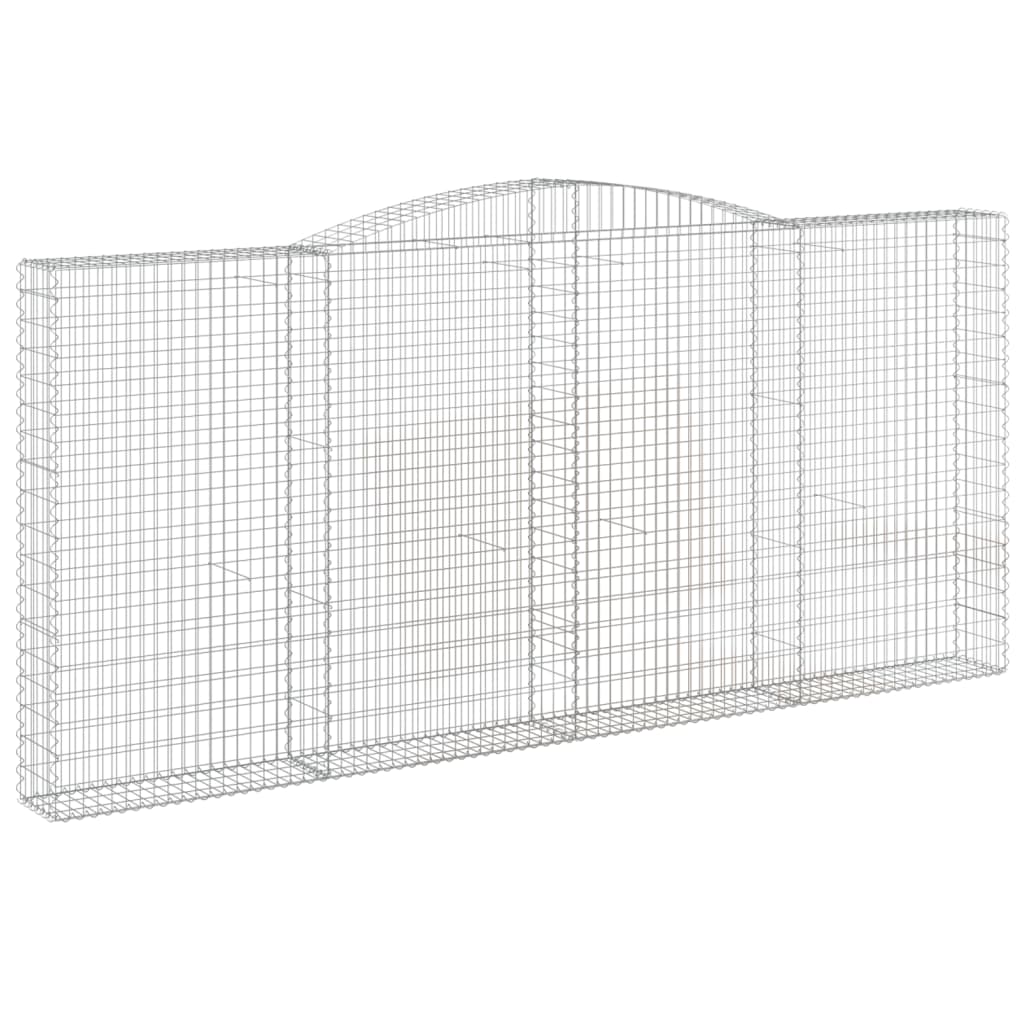 Cesto Gabbione ad Arco 400x30x180/200 cm Ferro Zincato