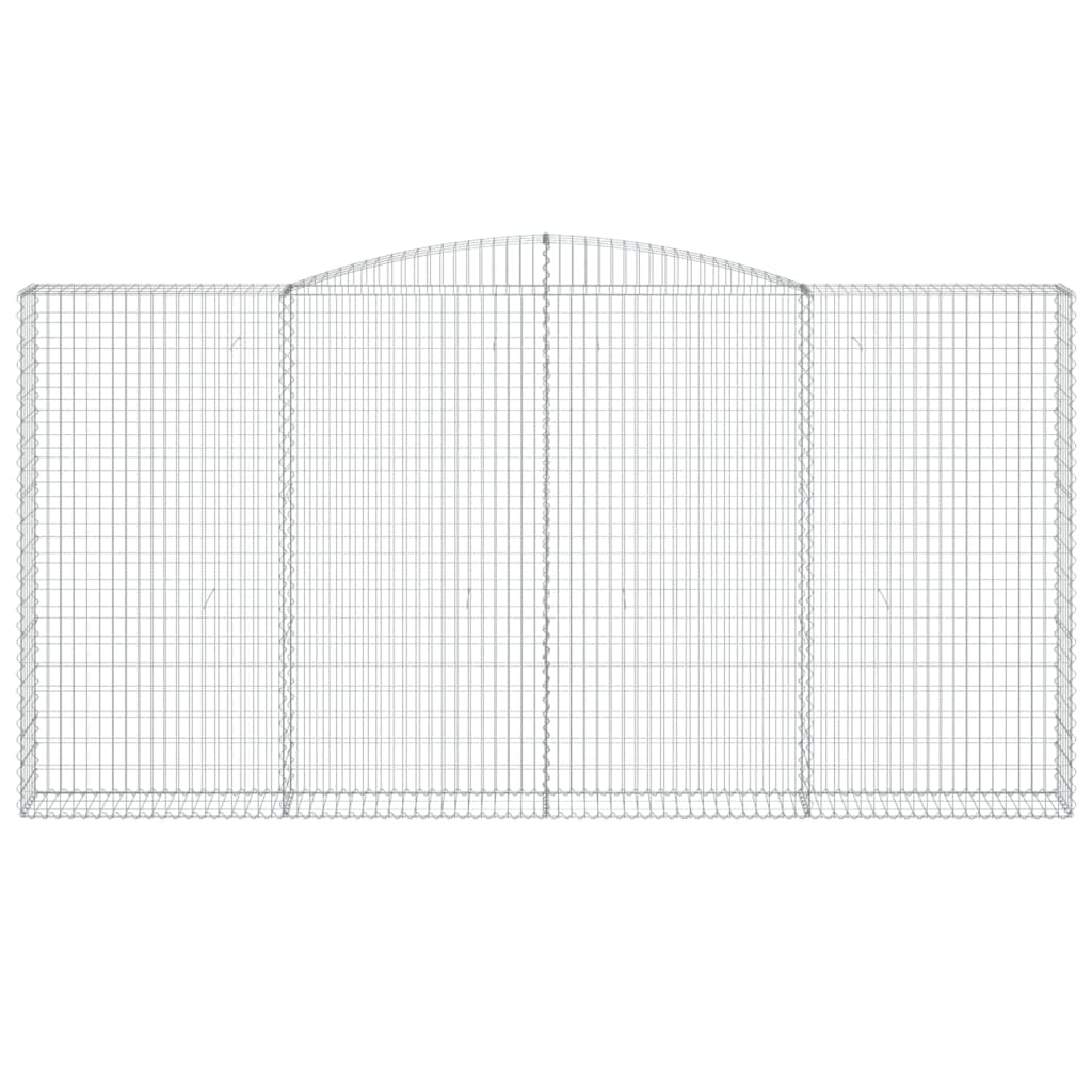 Cesto Gabbione ad Arco 400x30x200/220 cm Ferro Zincato