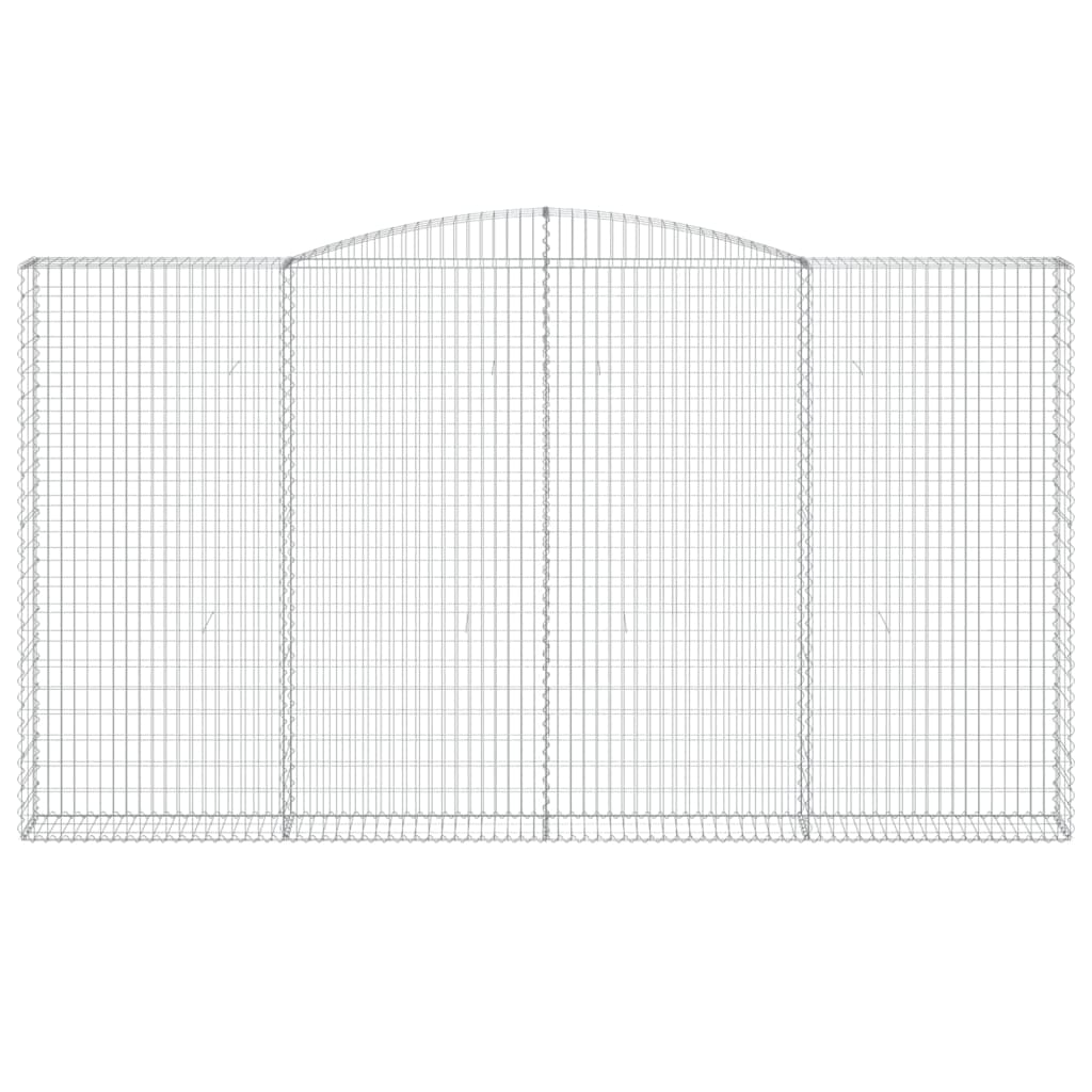 Cesto Gabbione ad Arco 400x30x220/240 cm Ferro Zincato