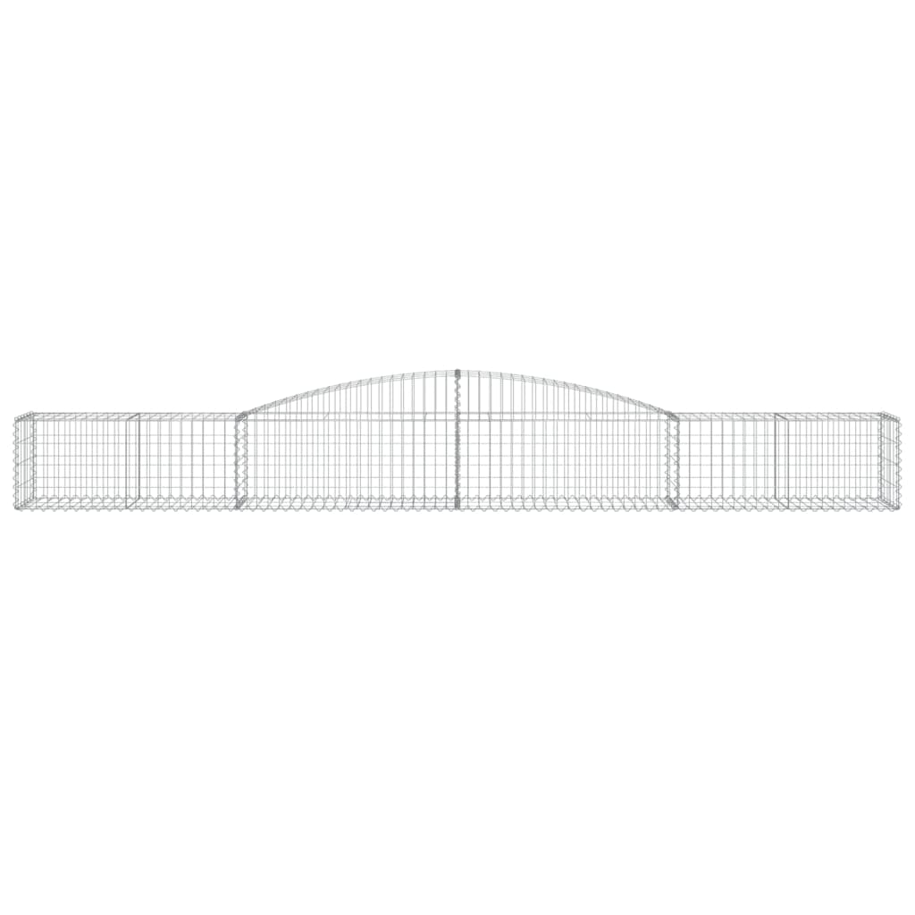 Cesto Gabbione ad Arco 400x50x40/60 cm Ferro Zincato
