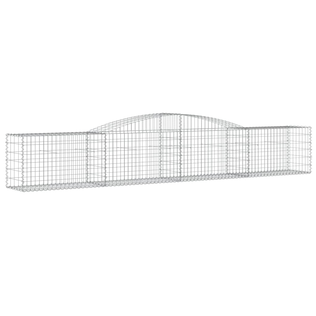 Cesto Gabbione ad Arco 400x50x60/80 cm Ferro Zincato