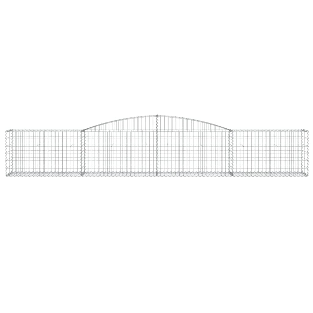 Cesto Gabbione ad Arco 400x50x60/80 cm Ferro Zincato