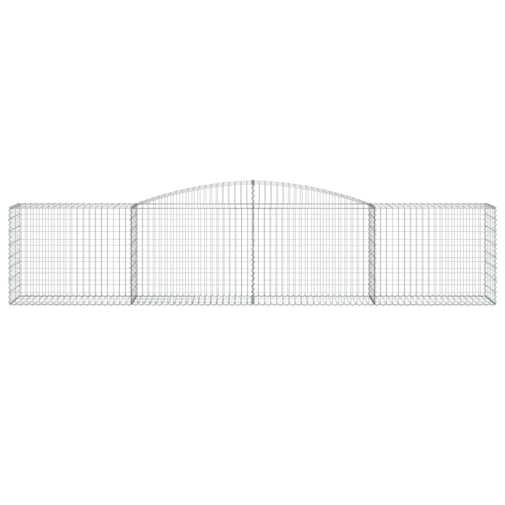 Cesto Gabbione ad Arco 400x50x80/100 cm Ferro Zincato