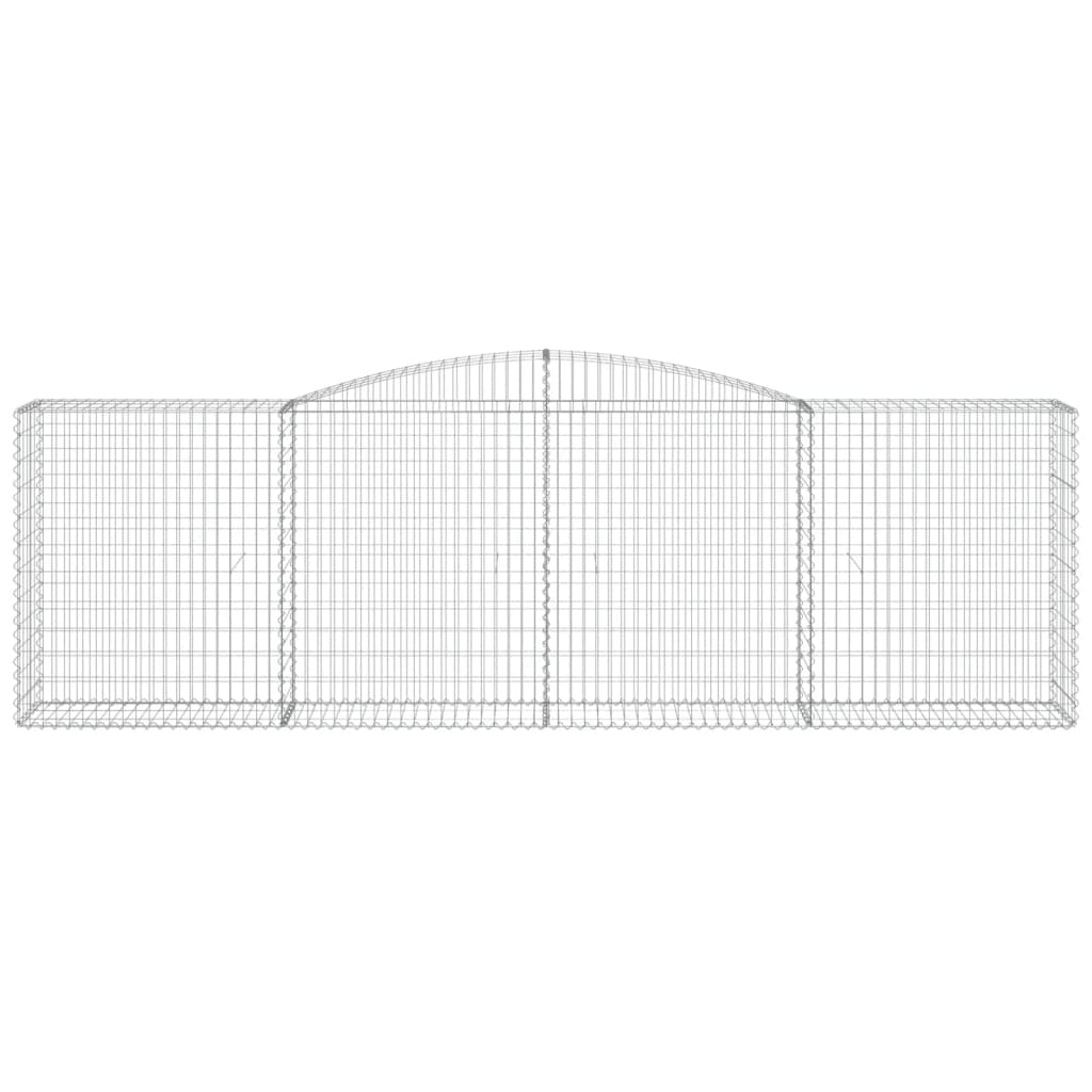 Cesto Gabbione ad Arco 400x50x120/140 cm Ferro Zincato