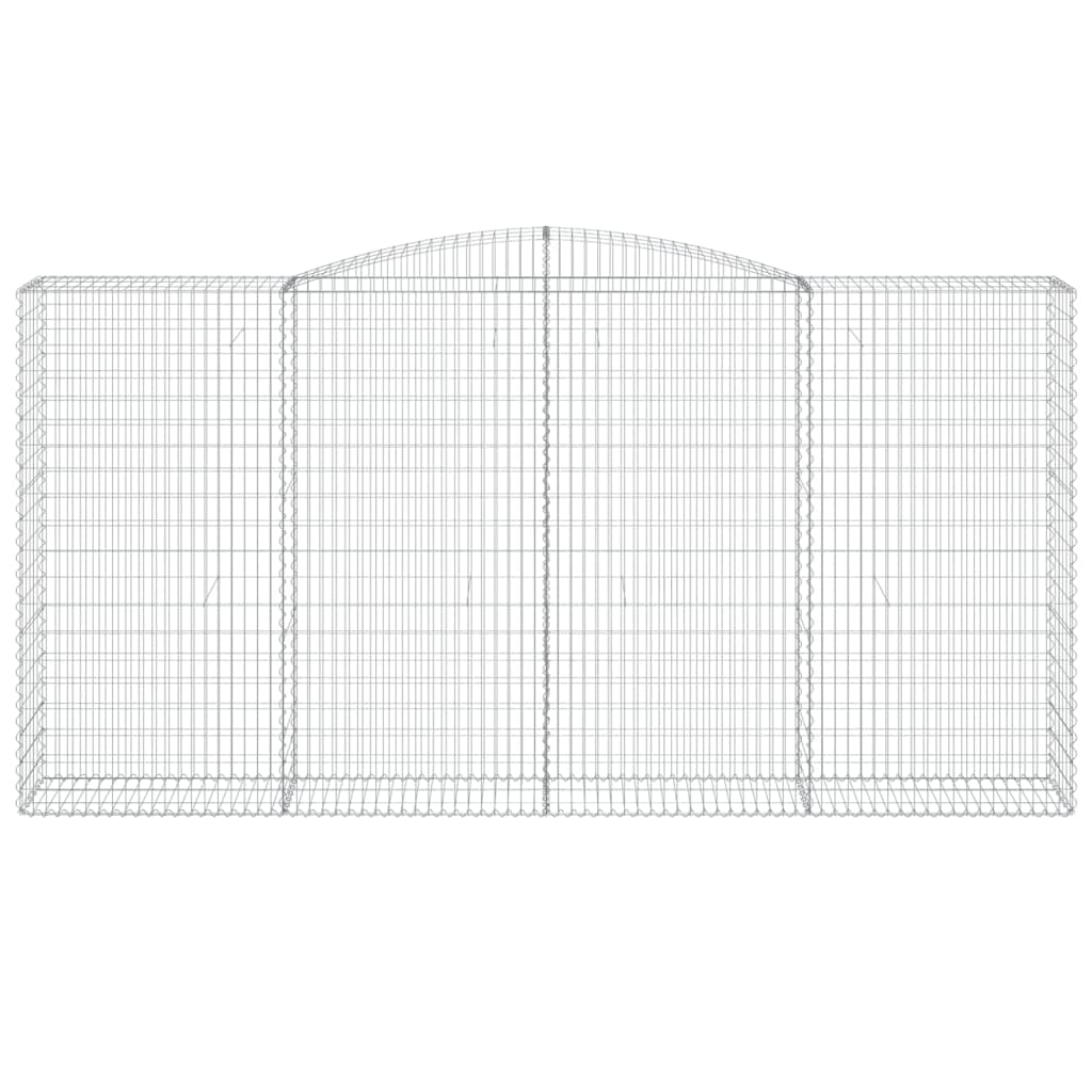 Cesto Gabbione ad Arco 400x50x200/220 cm Ferro Zincato