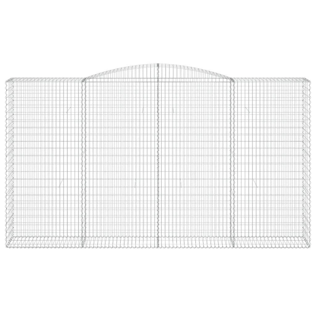 Cesto Gabbione ad Arco 400x50x220/240 cm Ferro Zincato